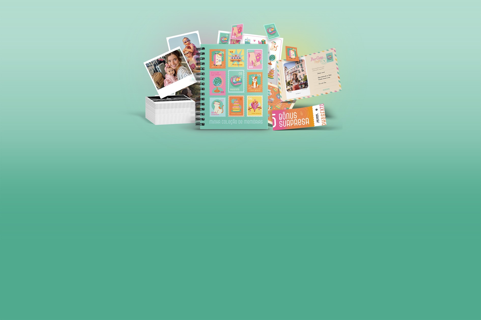 Dobro de fotos + brinde