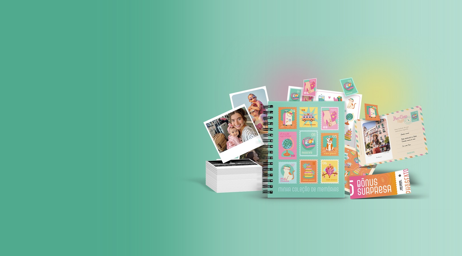 Dobro de fotos + brinde