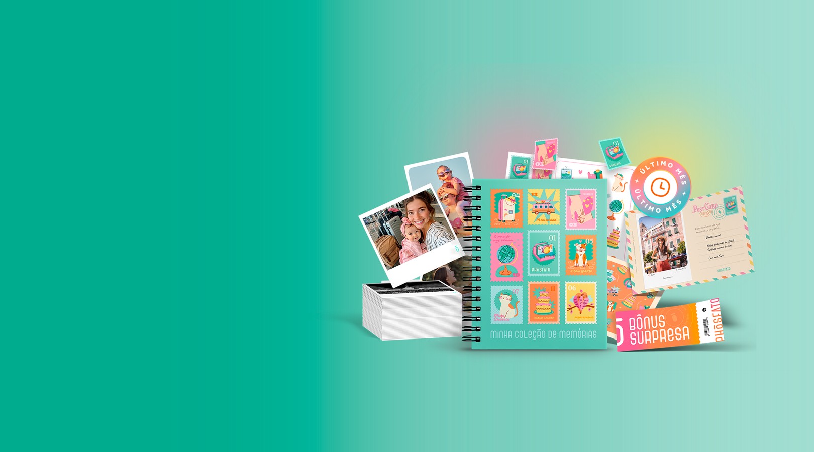 Dobro de fotos + brinde