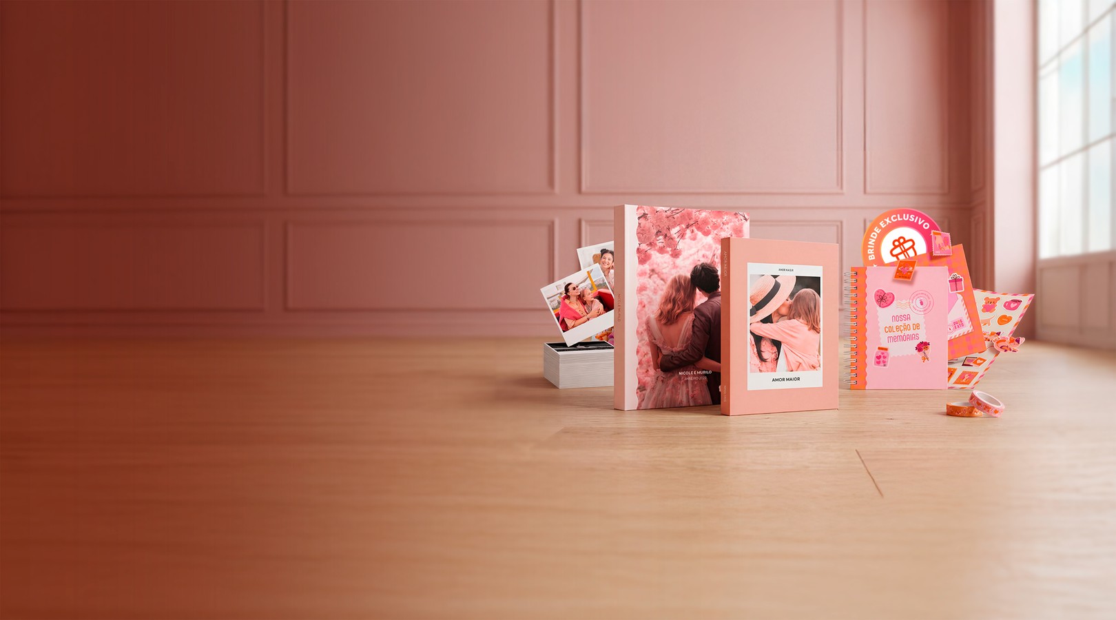 Dobro de fotos + brinde