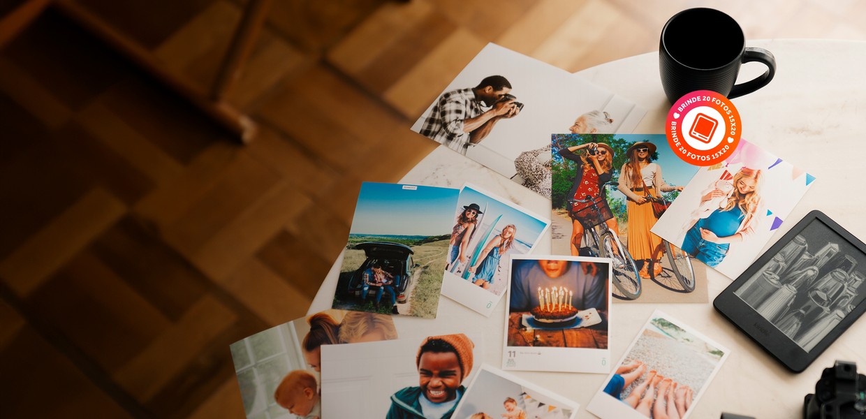 Dobro de fotos + brinde