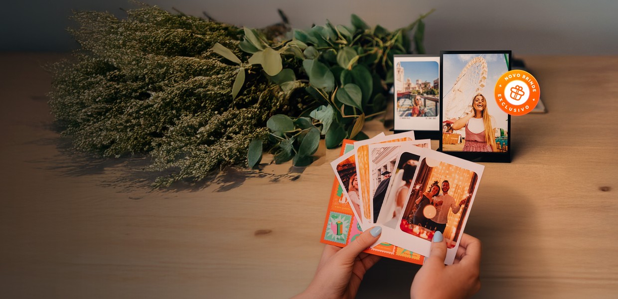 Dobro de fotos + brinde